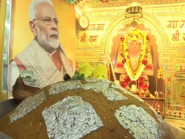 The laddoo offered to Lord Hanuman on the occasion of PM's birthday on Tuesday in Bhopal (Photo/ANI)