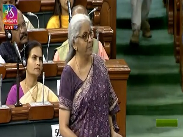 Finance Minister Nirmala Sitharaman in Lok Sabha