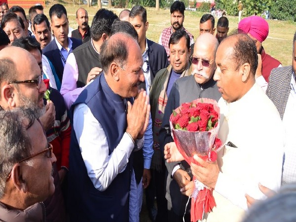 Himachal Pradesh Chief Minister Jai Ram Thakur at inaugural function of 40th Prant Adhiveshan of ABVP held at Una. 