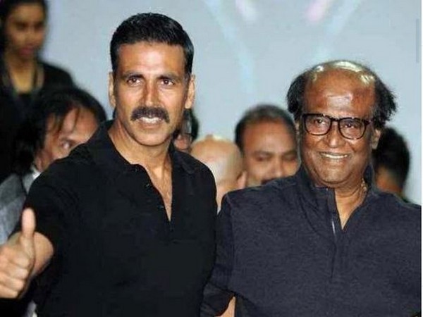 Akshay Kumar with Rajinikanth