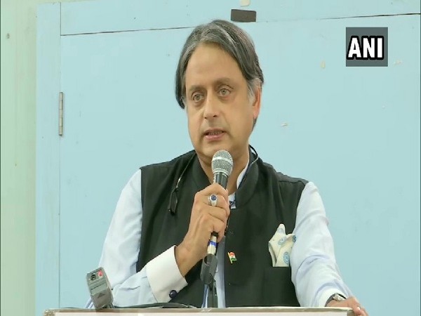 Congress MP Shashi Tharoor speaking at an event in Pune, Maharashtra on Sunday.