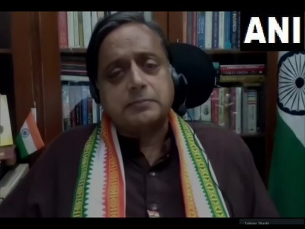Congress MP Shashi Tharoor speaking to ANI on Monday.
