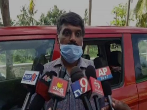 ACB ASP Maheswar Rao speaks to media in Krishna district [Photo/ANI]
