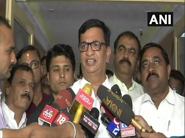 Maharashtra Minister Balasaheb Thorat talking to ANI in Mumbai on Friday 