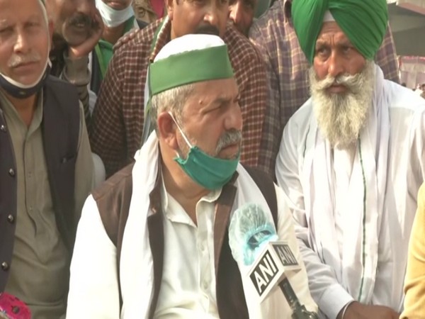 Rakesh Tikait speaks to ANI in Ghaziabad on Thursday. (Photo/ANI)