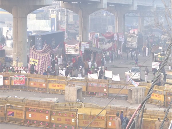 A visual of farmers' protest