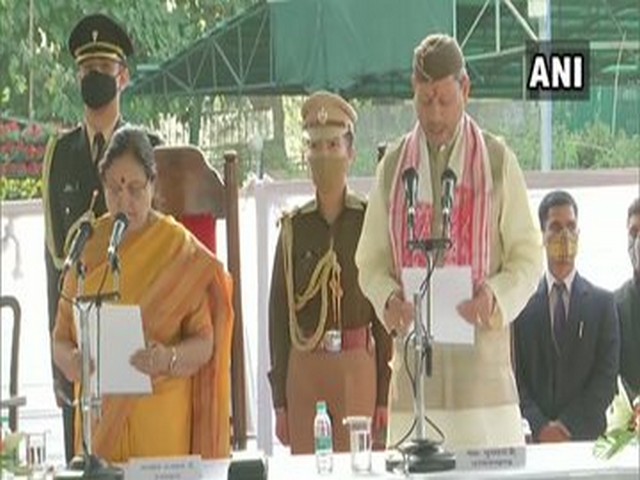 Tirath Singh Rawat takes oath as Uttarakhand CM