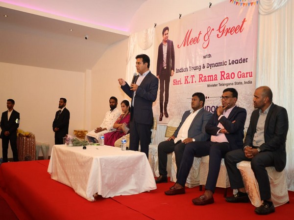 Telangana Minister KTR addressing Indian Diaspora at a 