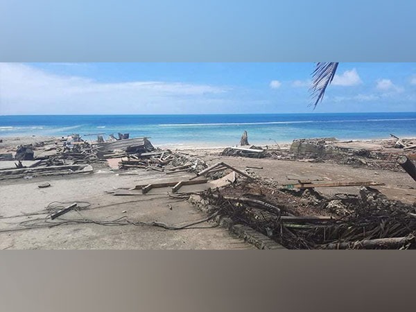 A view of a beach and debris following volcanic eruption and tsunami, in Nuku'alofa, Tonga. (Photo Credit - Reuters)