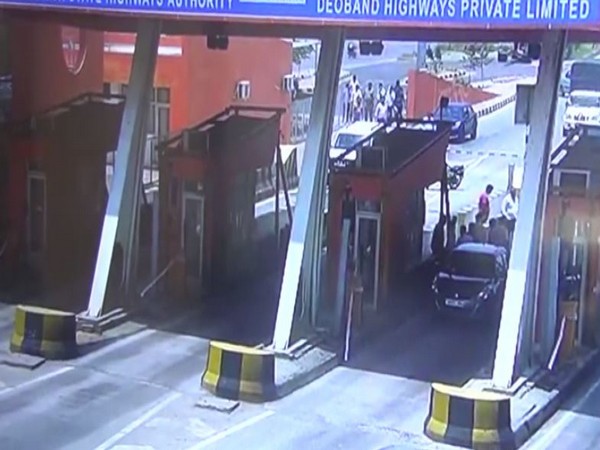 CCTV grab of the incident at toll plaza