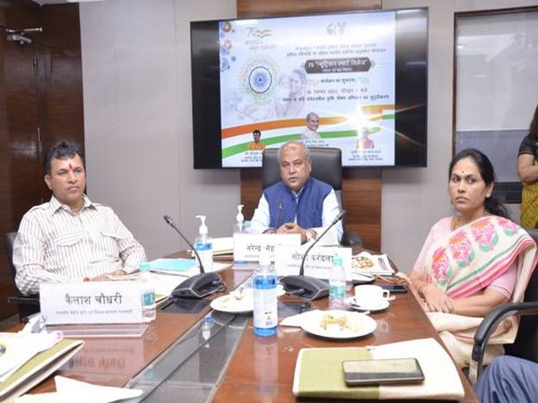 Union Agriculture Minister Narendra Singh Tomar addressing an event organized by Indian Council of Agriculture Research. (Image credit: PIB)
