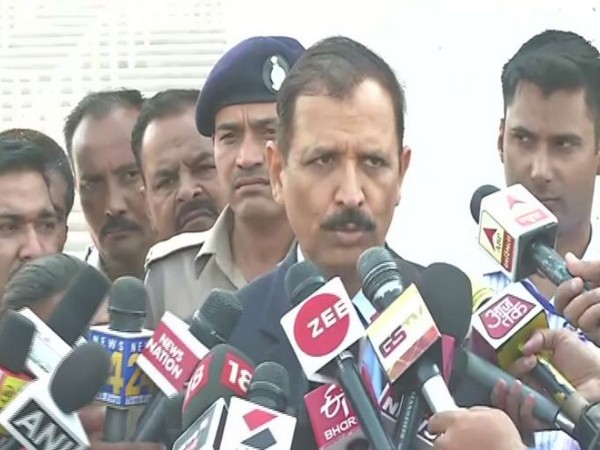 Ahmedabad Crime Branch Special CP Ajay Tommar speaks to media on Friday [Photo/ANI]