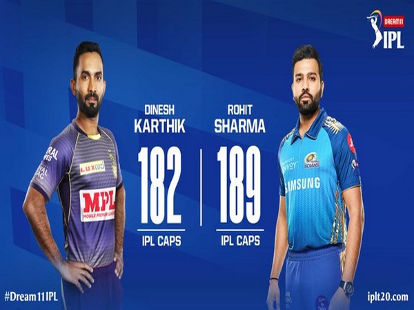 KKR skipper Dinesh Karthik and MI captain Rohit Sharma (Image: Indian Premier League's Twitter)