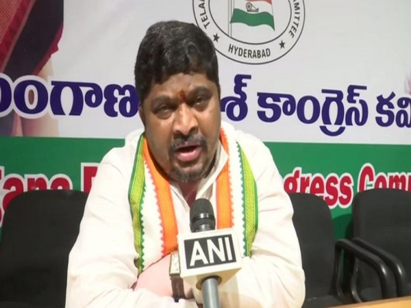 Telangana Pradesh Congress Committee (TPCC) working president Ponnam Prabhakar speaking to ANI in Hyderabad on Sunday. Photo/ANI