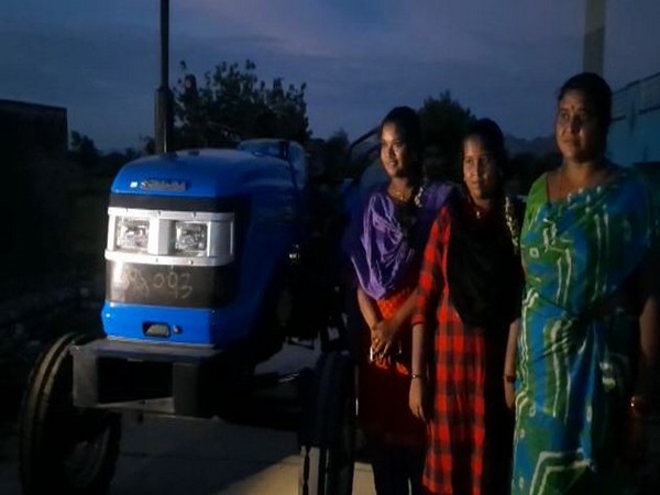 Actor Sonu Sood provided a tractor to a farmer's family in Andhra Pradesh. (Photo/ANI)