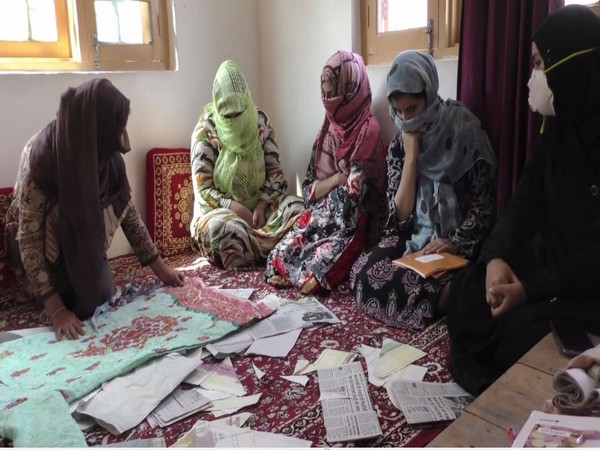 Women being trained at skill development centre in Jammu and Kashmir's Baramulla. Photo/ANI