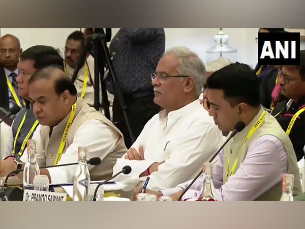 Chhattisgarh Chief Minister Bhupesh Baghel in Raipur (Photo/ANI)