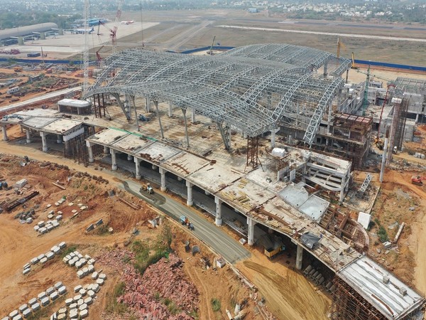 More than 75 per cent of the construction work for new terminal building at Trichy Airport is complete. 