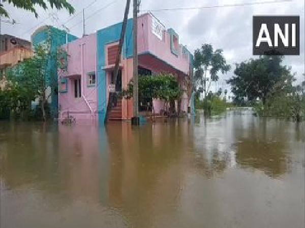Houses has flooded in Trichy (Photo/ANI)