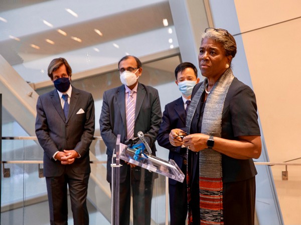 India's Permanent Representative to UN, TS Tirumurti along with representatives of UNSC member countries pays homage at the National September 11 Memorial in New York