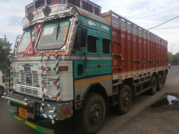 The truck seized by the police Photo/ANI.