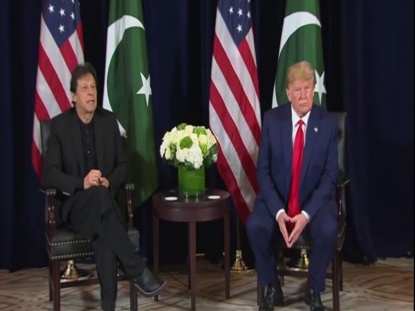 Pakistan PM Imran Khan and US President Donald Trump during a press conference  in New York on Monday. Photo/ANI
