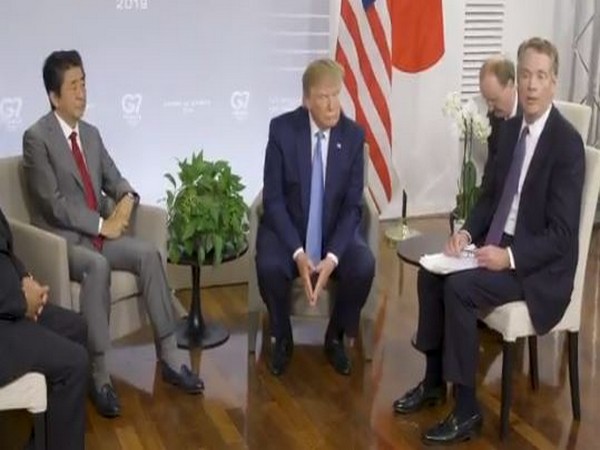 Japanese Prime Minister Shinzo Abe and US President Donald Trump. 
