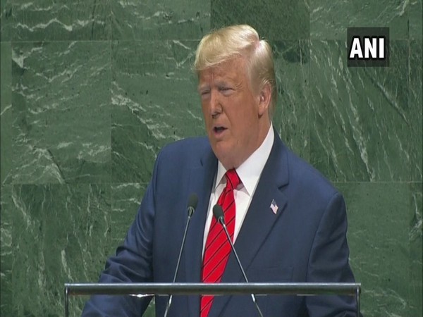 US President Donald Trump addressing the UNGA on Tuesday in New York (Photo/ANI) 