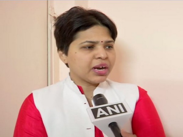 Pune-based women's rights activist Trupti Desai speaking to ANi in Pune on Thursday. (Photo/ANI)
