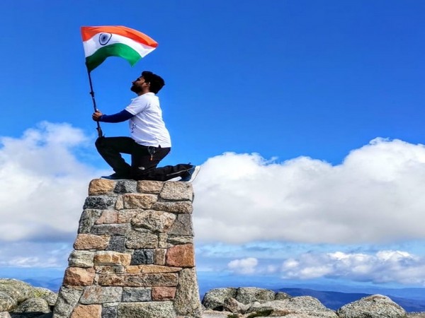 Amgoth Tukaram scaled Mount Kosciuszko in Australia. Photo/ANI