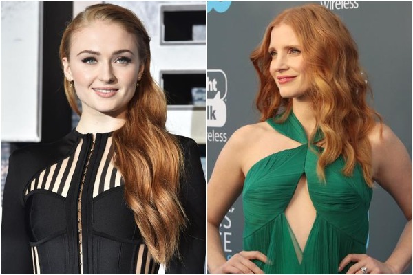 Sophie Turner and Jessica Chastain