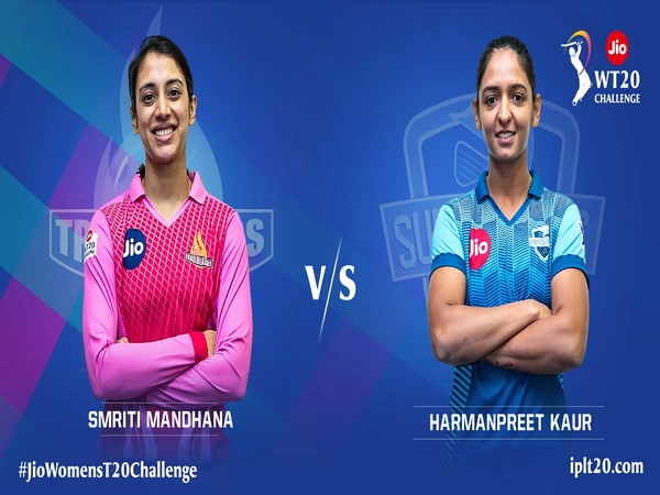 Trailblazers skipper Smriti Mandhana and Supernovas captain Harmanpreet Kaur (Photo/ IPL Twitter)