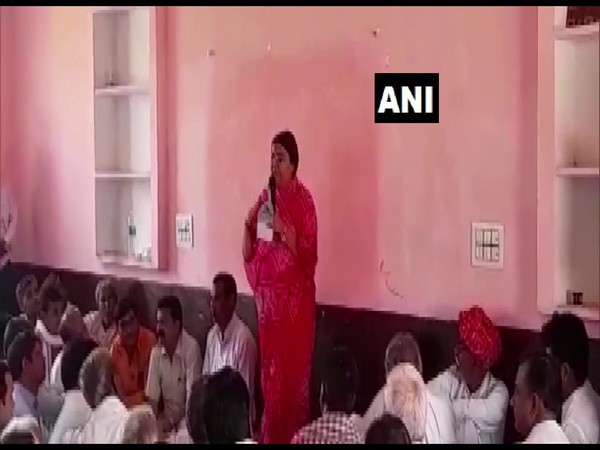 Congress leader Mamta Bhupesh in Dausa (Photo/ANI)