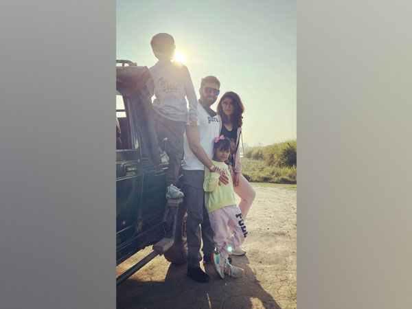 Ayushmann Khurrana with his family at Kaziranga National Park (Image Source: Instagram)