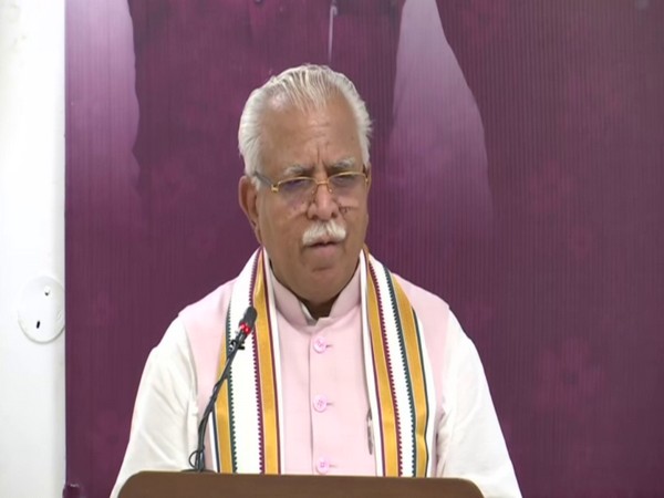 Harayana Chief Minister Manohar Lal Khattar (Photo/ANI)