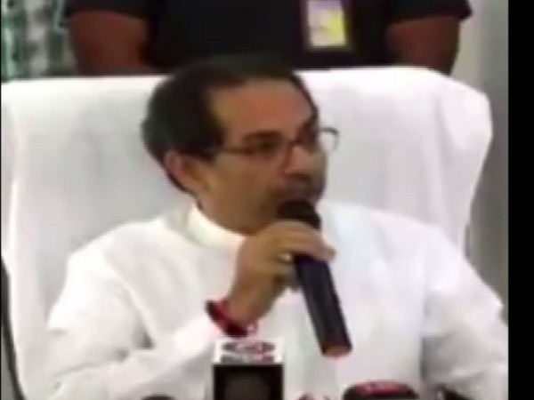Shiv Sena leader and Chief Minister Uddhav Thackeray speaking to reporters on Tuesday. Photo/ANI