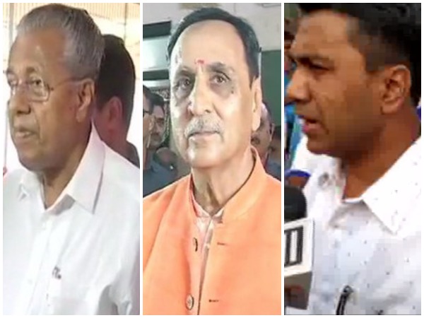 Pinarayi Vijayan (Left), Vijay Rupani (Middle) and Pramod Sawant (Right)
