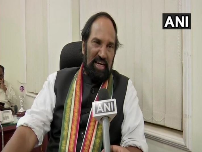 Telangana Pradesh Congress Committee (TPCC) president Uttam Kumar Reddy. File photo/ANI