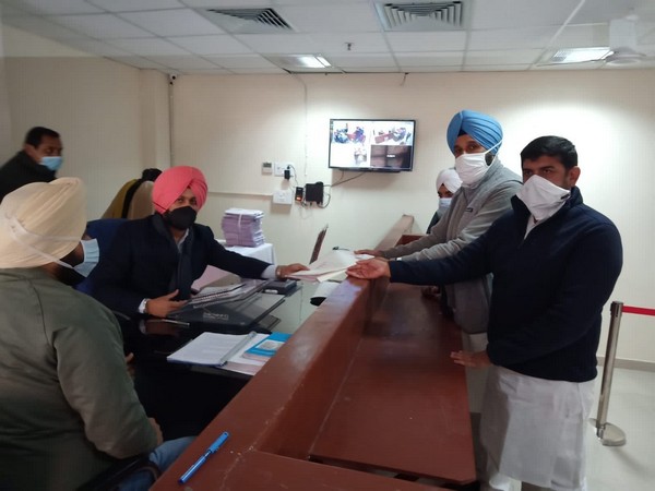 Bikram Singh Mijithia files nomination from Amritsar East seat (Photo/ANI)