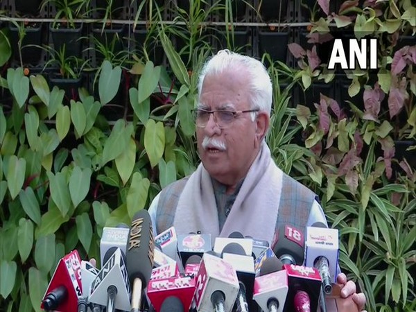 Haryana Chief Minister Manohar Lal Khattar (Photo/ANI)
