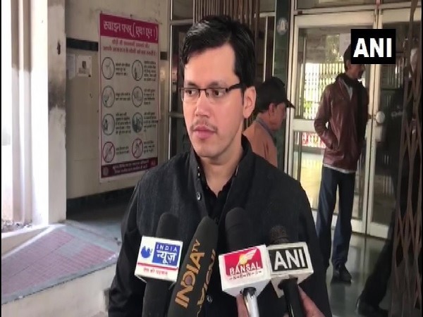 District Magistrate Shashank Mishra speaking to mediapersons on Tuesday. Photo/ANI. 