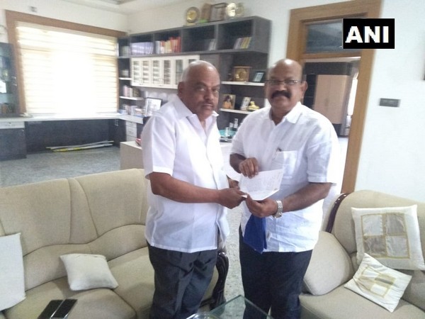 Dr Umesh Jadhav with Speaker KR Ramesh Kumar (File Photo)
