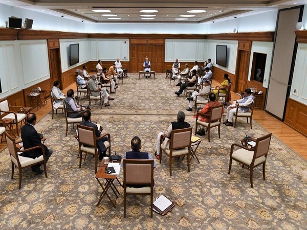 A view of Union Cabinet meeting in New Delhi on Wednesday. Phota/ANI