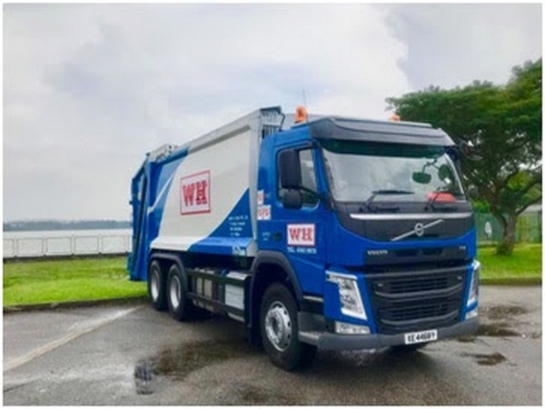 Waste collection trucks operated by Wah & Hua in Singapore. Photo: Wah & Hua Pte. Ltd.