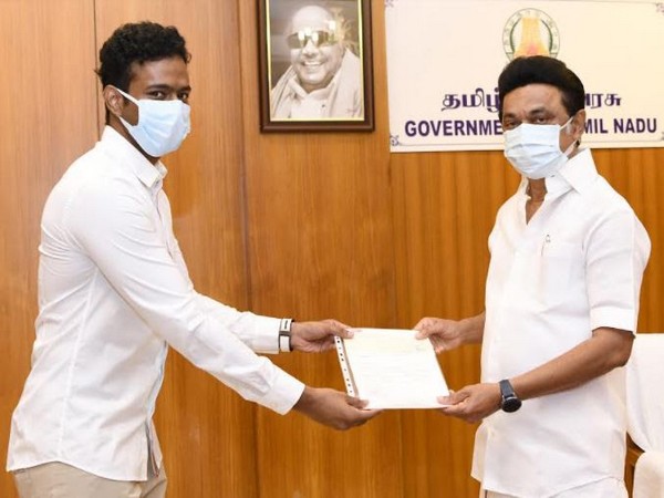 M.P. Nageshwaran, Chancellor, PRIST Deemed University handed over Rs. 50 lakh to Hon'ble Chief Minister of Tamil Nadu, M. K. Stalin for CM's Public Relief Fund recently (22nd May 2021)