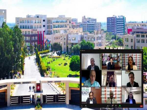 Industry Leaders participating in the Leadership Talk on Atmanirbhar Bharat at Chitkara University