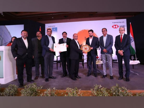 ISFC's CEO Anil Mehta felicitated by Anurag Thakur, MoS Finance and Corporate Affairs, GoI.