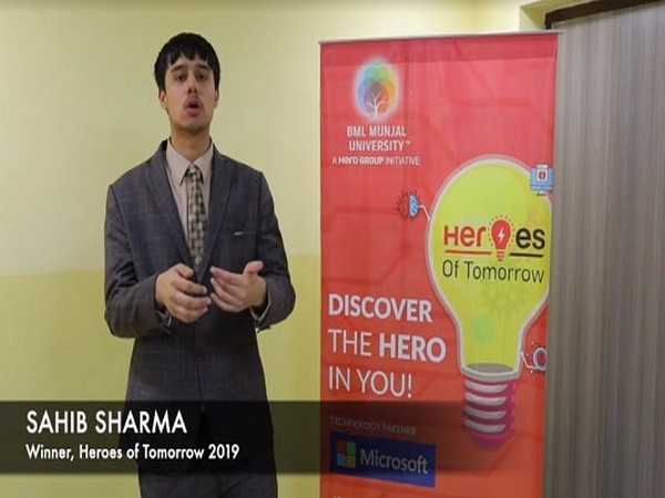 Sahib Sharma Heroes of Tomorrow 2019
