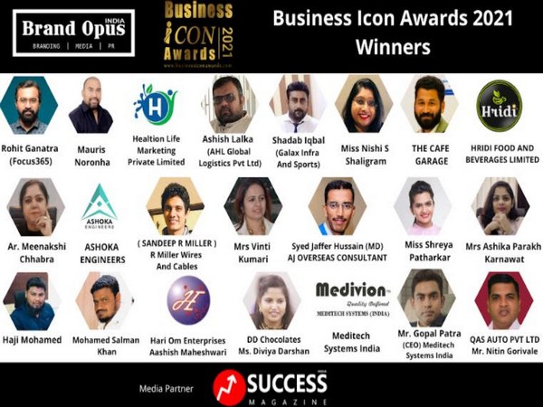 Brand Opus India - Winners of Business Icon Awards - 2021