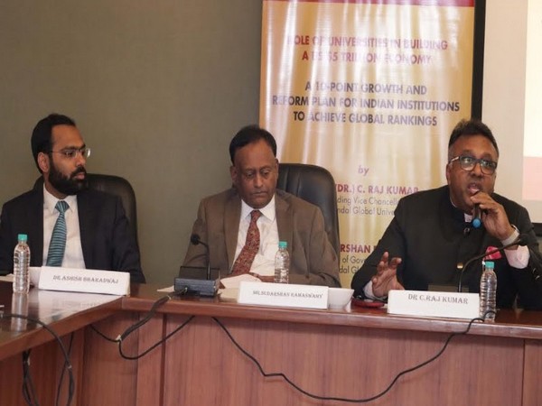 Dr Ashish Bharadwaj, Professor Sudarshan Ramaswamy and Prof C Raj Kumar